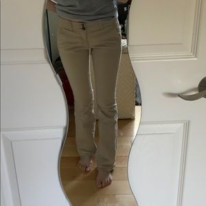 Tan American Eagle Bootcut Jeans